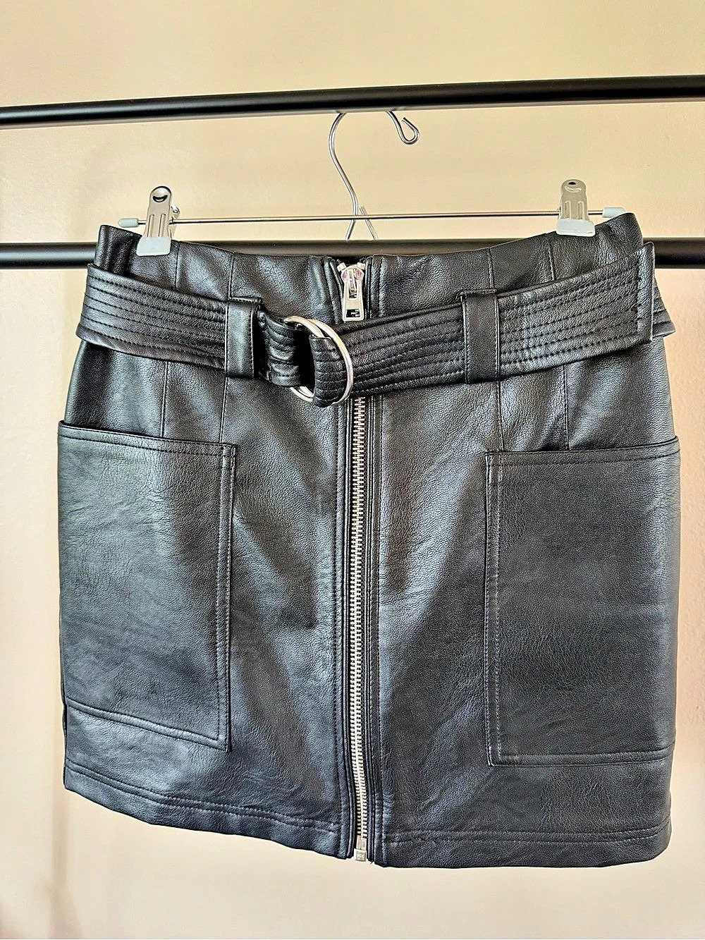 Topshop Black Mini Skirt Size 6